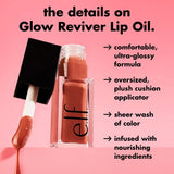 Elf Glow Reviver Lip Oil 7.6ml | Hydrating Glossy Lip Oil for Soft Lips