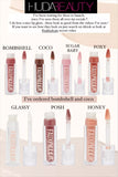 Huda Beauty Faux Filler Extra Shine Lip Gloss – Ultra Glossy, Plumping Lip Shine