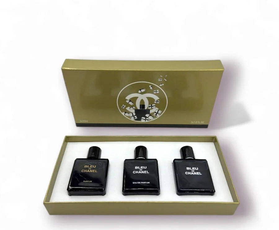 Bleu De Chanel 3 in 1 Perfume Gift Set – Premium Men's Fragrance