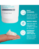 CeraVe Acne Clay To Foam Cleanser 118ml – Salicylic Acid Acne Face Wash for Oily Skin