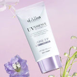 d’Alba UV Essence Waterfull Purple Correcting Tone Up Sun Cream 50ml | Brightening UV Protection