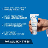 CeraVe Facial Moisturising Lotion AM SPF50 – Hydrating Daily Face Lotion with Broad Spectrum Sunscreen – 52ml