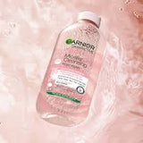 Garnier Rose Micellar Cleansing Water 400ml for Sensitive Skin | Gentle Makeup Remover