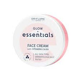 Oriflame Glow Essentials Face Cream 75ml – Vitamin E & B3 Moisturizer for Radiant Skin