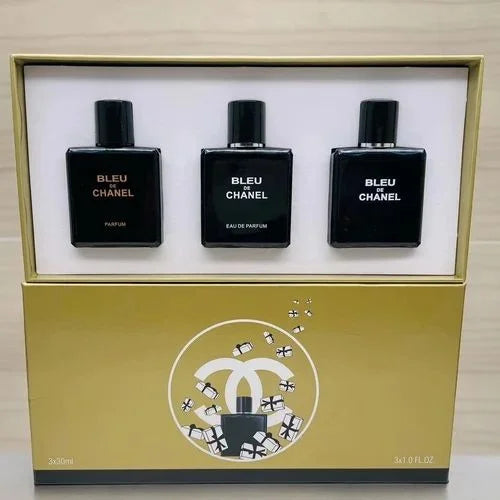 Bleu De Chanel 3 in 1 Perfume Gift Set – Premium Men's Fragrance