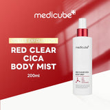 Medicube Red Clear Cica Body Spray 200ml – Soothing & Purifying Acne Body Mist